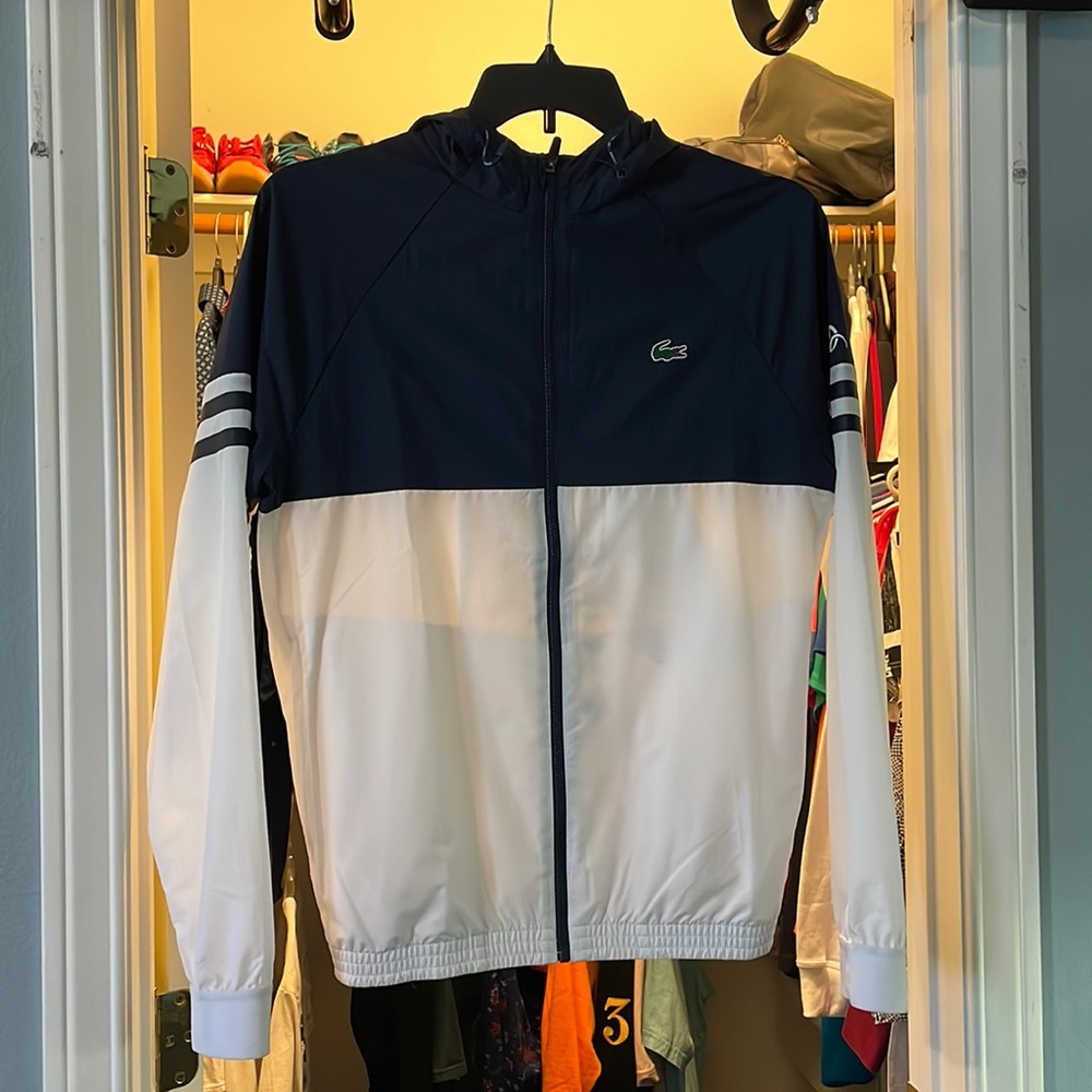 Mens Lacoste Sport X Novak Djokovic Raincoat